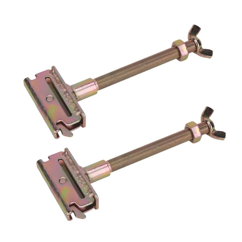 Metal Spare Tire Holder with E-Track Fitting Base and Threaded Rod for Trucks and Enclosed Trailer Vehicle Cargo Areas