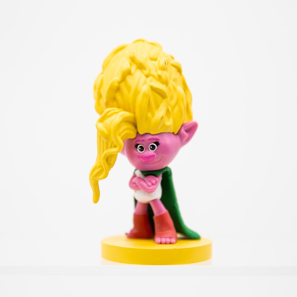 Hasbro Trolls Action Figure Capsule Toy Magic Hair Elf Dress-up Dolls Poppy Princess Scene Decoration Figurine Toy Model