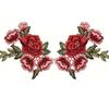1/5 Pairs Rose Flowers Patch Sew On Cloth Embroidered Floral Applique Decorative Patches Scrapbooking Embroidery Iron On Patches