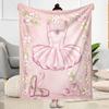 Pink Bunny In Flowers Blankets are suitable for living rooms,making them an ideal choice for outdoor travel and gifts.