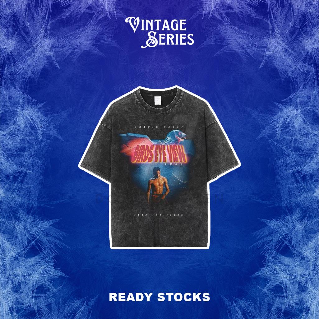 Vintage Series Travis Scott Oversized Authentic Streetwear Unisex Washed Tee IV (Hot Selling) S разноцветный