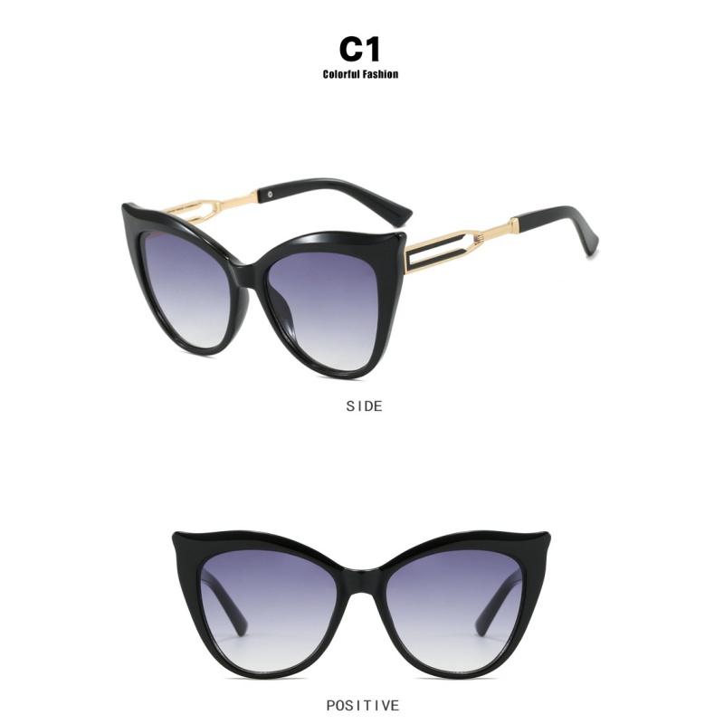 Women's sunglasses, cat eye color matching sunglasses, large frame sunglasses.