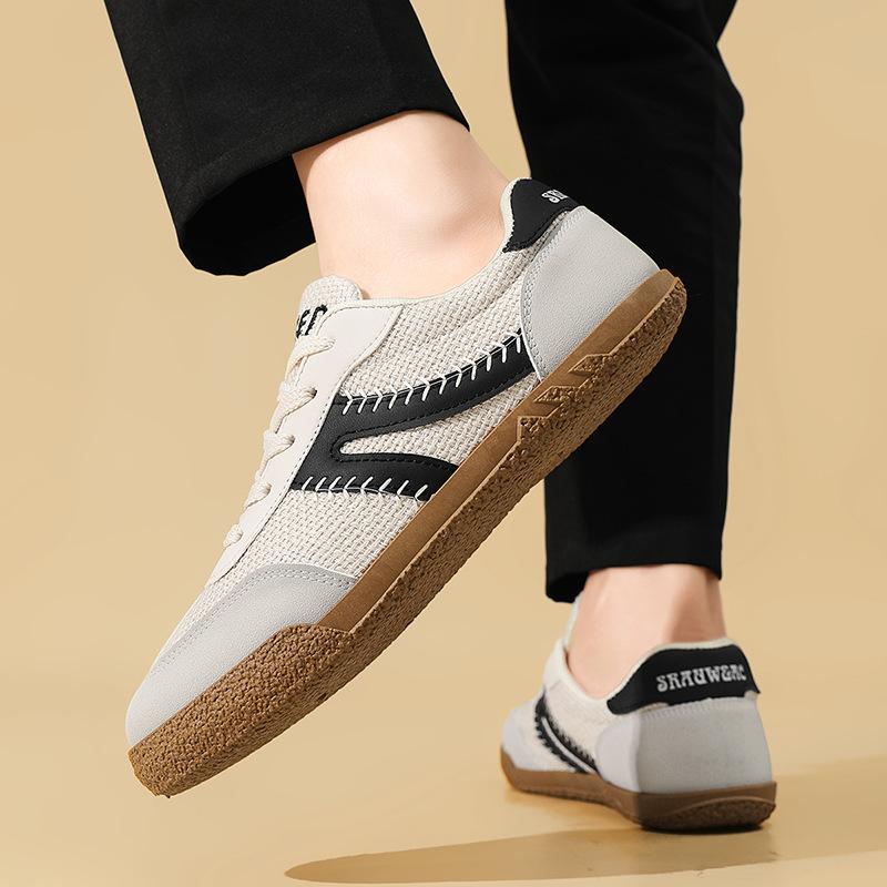 

Мужская летняя дышащая универсальная повседневная нишевая дизайнерская обувь для скейтборда, молодежная спортивная легкая обувь на мягкой подошве, модная повседневная обувь 44