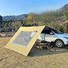 Outdoor Canopy Tent Black Rubber Oxford Cloth Rainproof and Sun Proof Sunshade Canopy Portable Self Driving RV Camping Tent