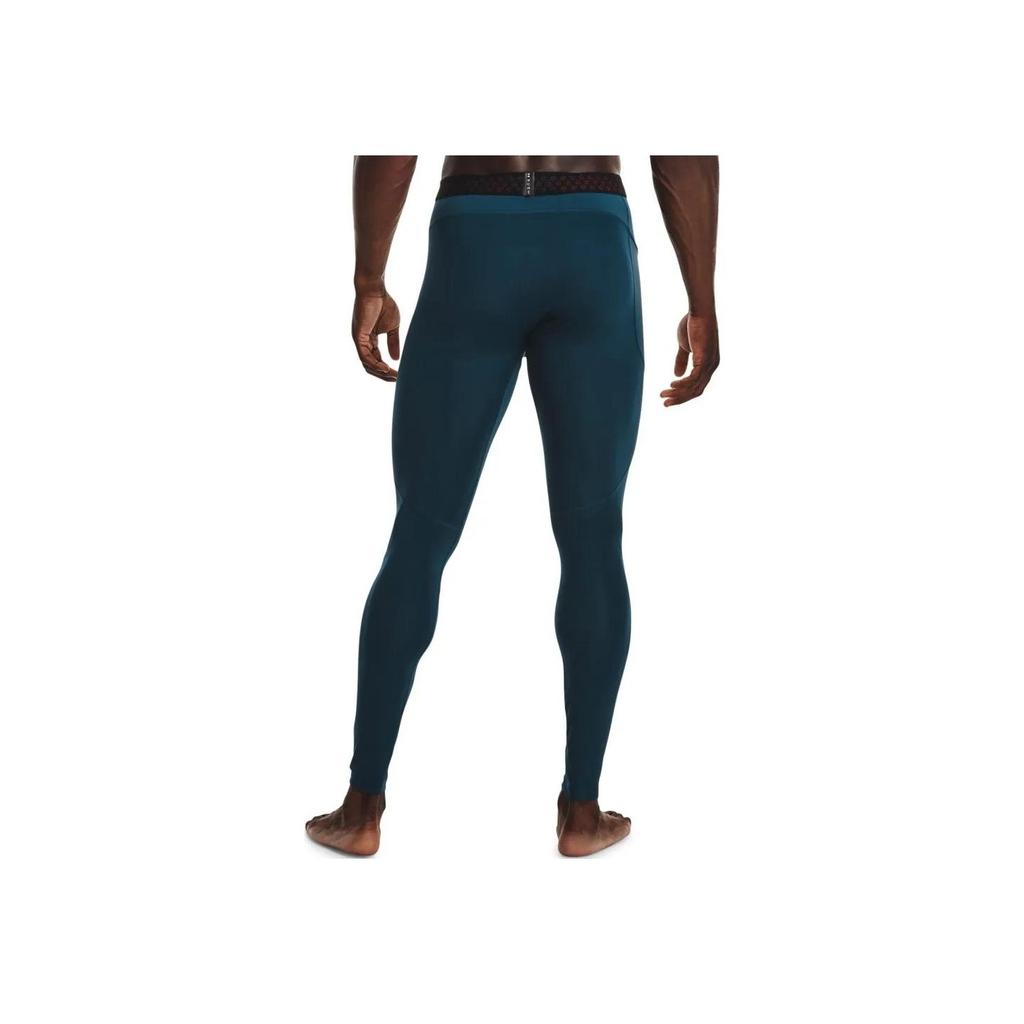 Under Armour Rush ColdGear Compression Training Leggings Men Bottoms Blue 1366060-413