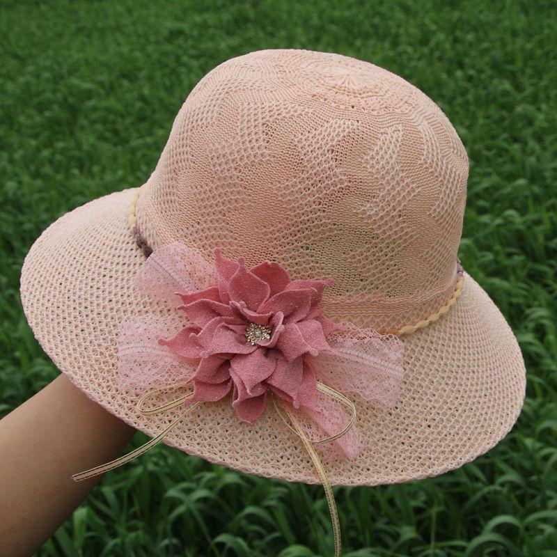Hat Women's Sunscreen Sun Hat Summer Foreign Versatile Big Eaves Straw Hat Women's Scenic Spot Stall Seaside Beach Hat