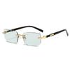 Frameless Fashion Sunglasses: European & American Styles for Men & Women
