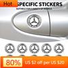 Vkhzm9 2025 New 2/5/10Pcs 15mm Car Lock Keyhole Stickers Decoration Protection For Mercedes Benz B/C/E/S Class A Class C200L GLC GLE CL