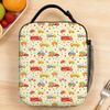 Excavator Construction Truck Lunch Bag School Lunch Box For Unisex Retro Graphic Tote Food Bags Oxford Portable Cooler Bag