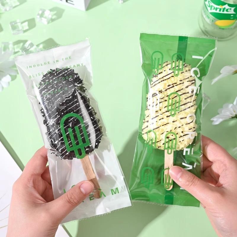 100Pcs DIY Handmade Ice Cream Candy Milk Taffy Wrapper Machine Sealing Bags New Year Gift Pastry Packaging