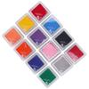 12Pcs Craft Ink Pad Stamp Single Metallic 11 Colors DIY Paper Wood Cloth Printing Pad