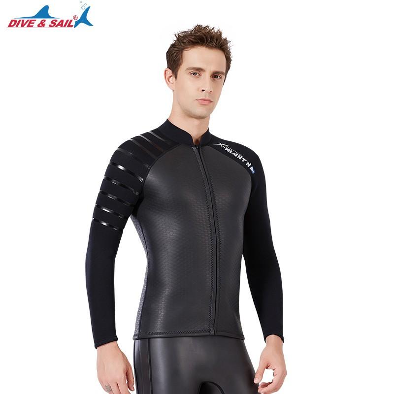 3MM Bare Leather Diving Suit Men's Split Top Women's Thickened Snorkeling Surfing Waterproof Mother's Swimsuit