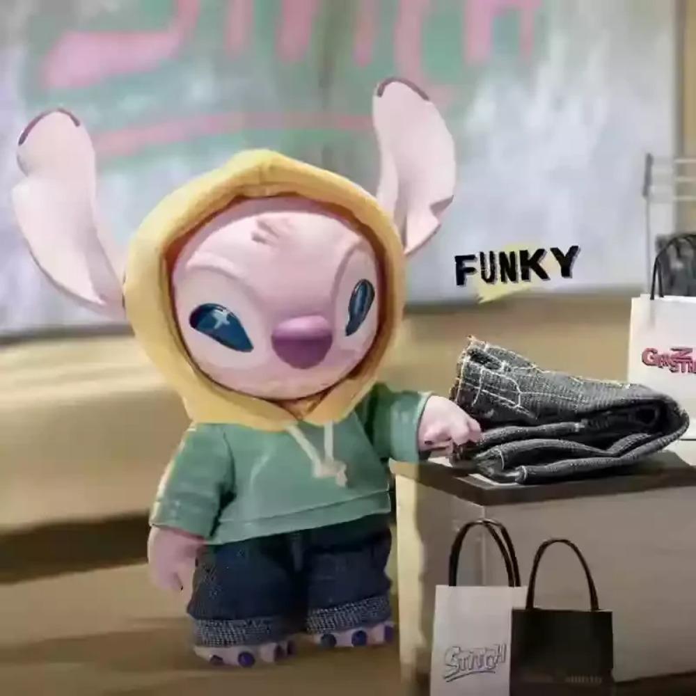 Genuine Miniso Disney Stitch Gen Z Street Series Vinyl Blind Box Joint Movable Stitch Model Backpack Pendant Birthday Gift