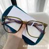 New TR Retro Wood Grain Legs Anti-blue Glasses Xiaoxiang Plain Internet Celebrities Can Be Equipped with Myopia Glasses Frame