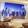 City Night View Photo Wallpaper 3D Study Room Mural Living Room Bedroom Background Wall Paper