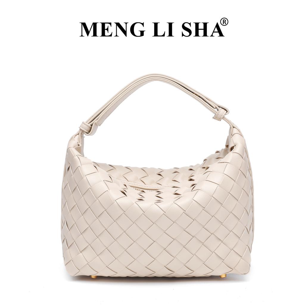Suede Woven Lunch Box Bag, Retro and Fashionable One Shoulder Underarm Dumpling Bag, Niche and Fashionable High-end Handbag for Women