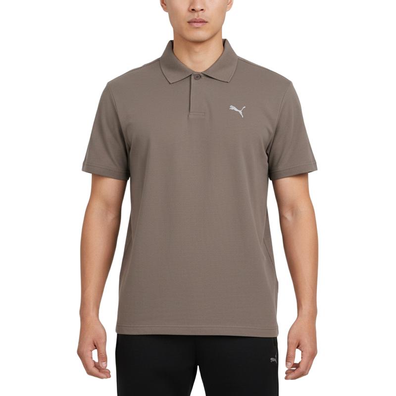Мужская простая вязаная футболка-поло с коротким рукавом Puma Ess Prime tops 639718-81 S