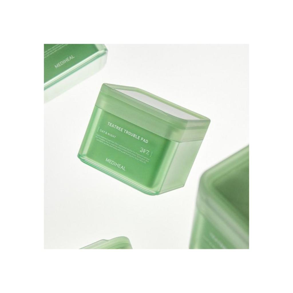 Mediheal Tea Tree Trouble Soothing Toner Pad Calming Facial Pads 100 Pads