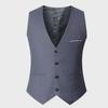 Men's Large Korean Style Slim Fit Iron-Free Suit Vest