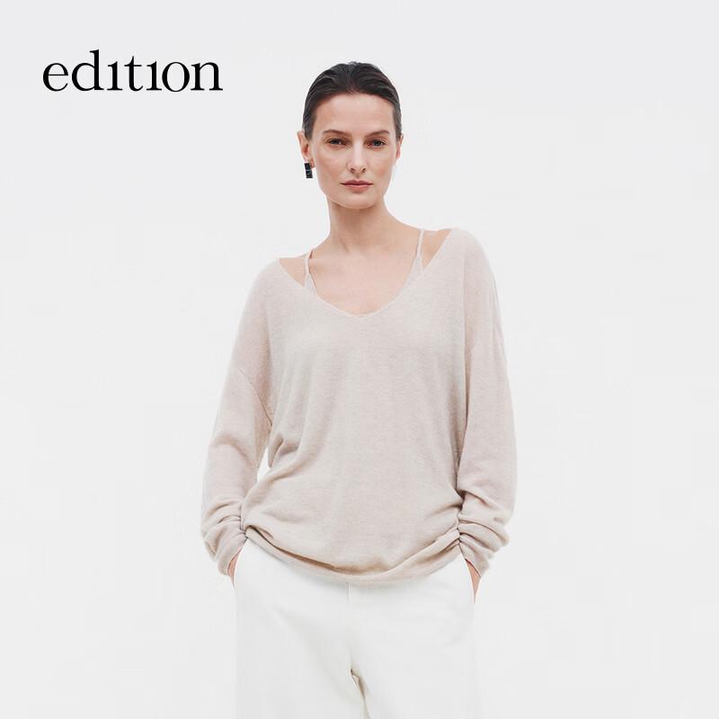 Women's Wool & Cashmere V-Neck Two-Piece Set