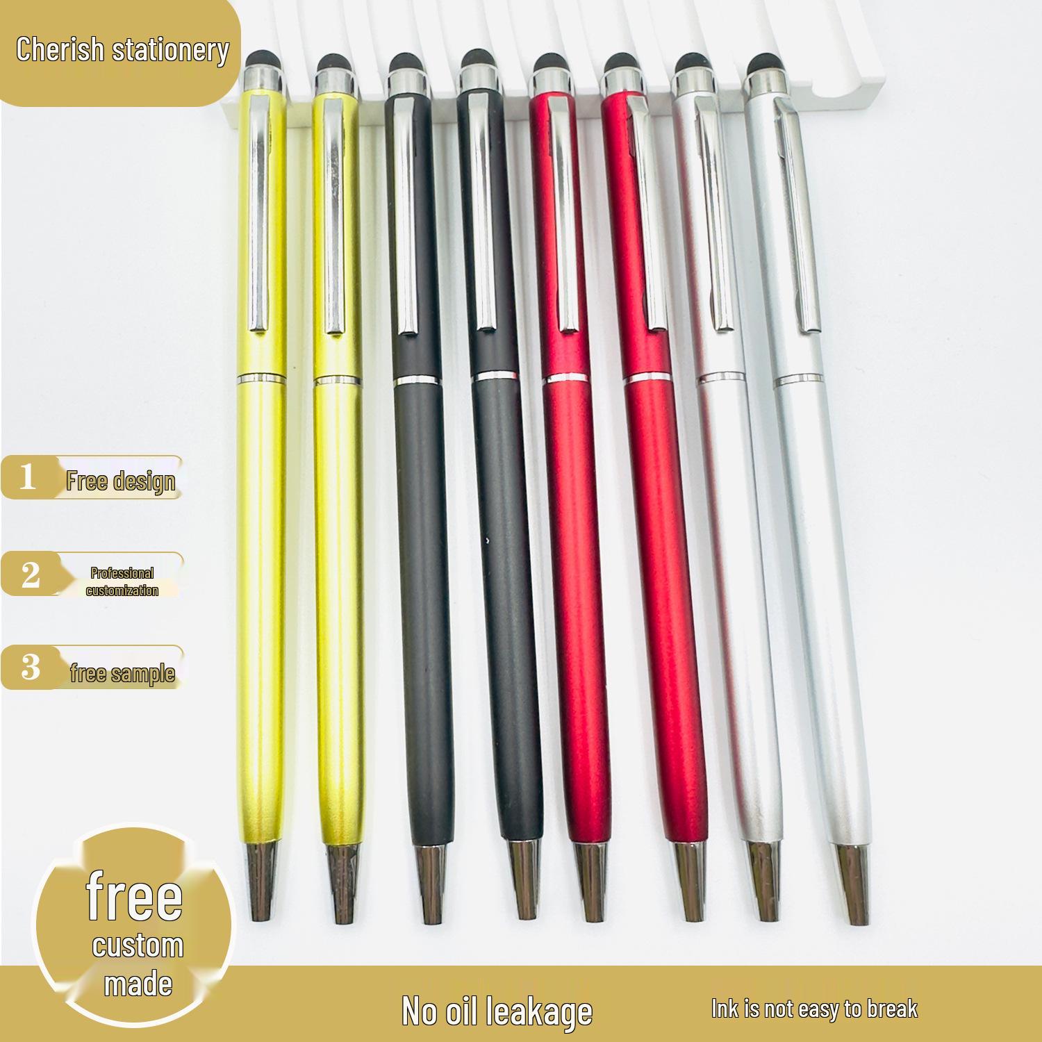 

Custom Logo Twist Ballpoint Pen - Mobile Phone Stylus | Hotel & Office Gift Bullet 1.0