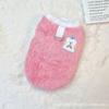 Autumn and winter pet cat clothes dog double-sided velvet thickened thermal vest with traction buckle to prevent hair loss small dog