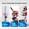 Arofa Kitchen Faucet with Pull Down Sprayer, Brushed Nickel Kitchen Sink Faucet 1-3 Hole Single Handle High Arc Stainless Steel Commercial Modern