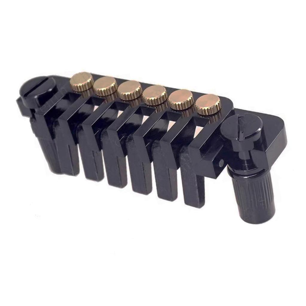 Guitar Bridges with Studs and Inserts Replacement 6 String Electric Guitar Bridge Vintage 6 Style Stopbar Tailpiece