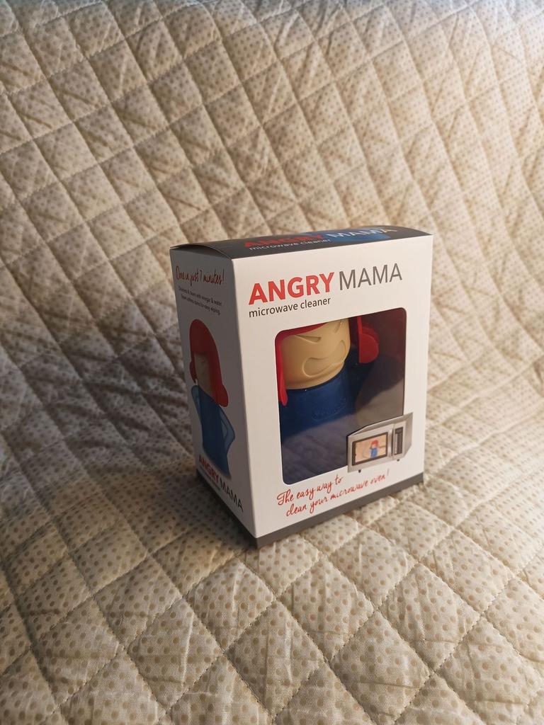 1pc Gift Box Style Angry Mama Microwave,Oven,Fridge Cleaner and Deodorizer - Heavy-Duty Odor Eliminator with One-Touch Operation