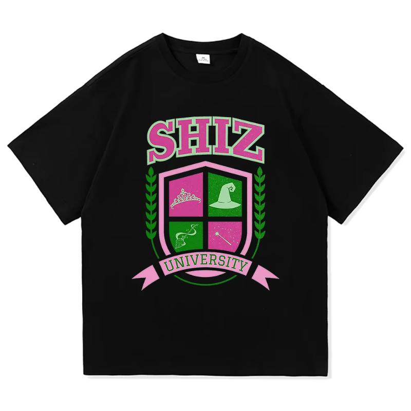 Shiz University Tričko Móda Dámské Estetické Film Zlá Tričko Unisex Vysoce Kvalitní Ležérní Elphaba Glinda Bavlněná Trička