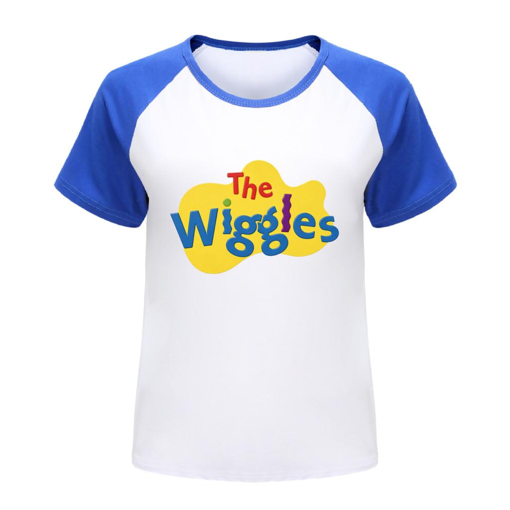 5671 Children Casual Boys Girls the wiggles Print Raglan Sleeves T-Shirt 100cm