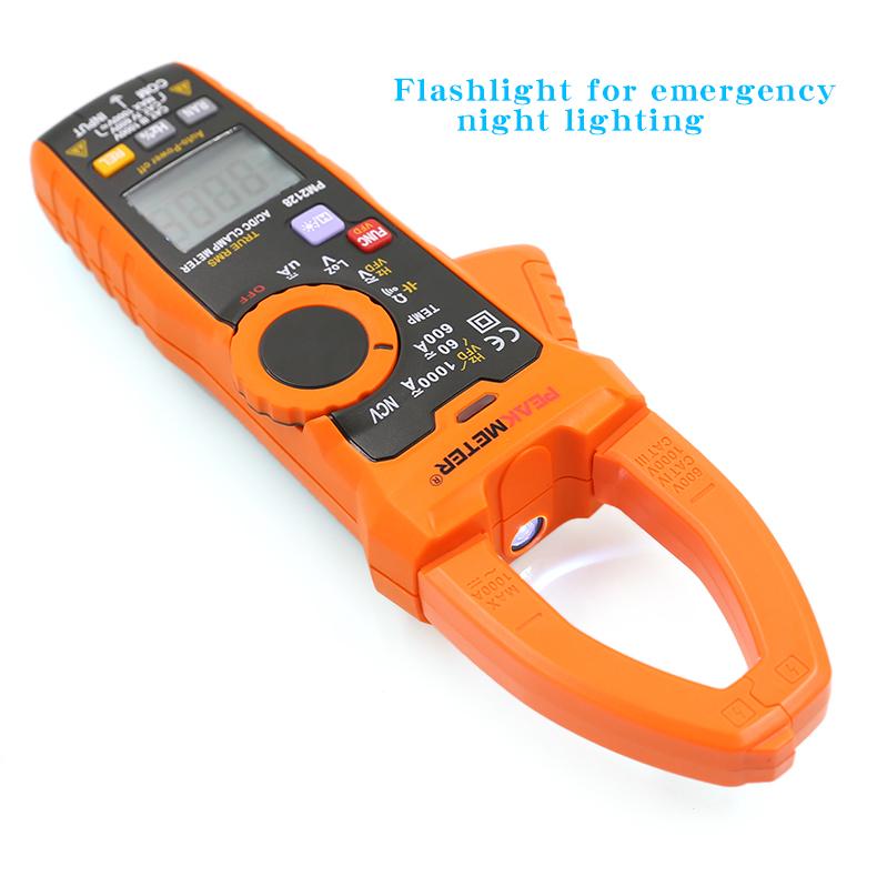 PEAKMETER PM2128 Clamp Meter 1000A Digital Multimeter, High-Precision AC/DC Clamp Current Meter with Digital Display