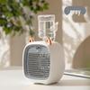Mini Cartoon Desktop Air Cooler: USB-Powered Refrigeration & Humidifying Spray Fan