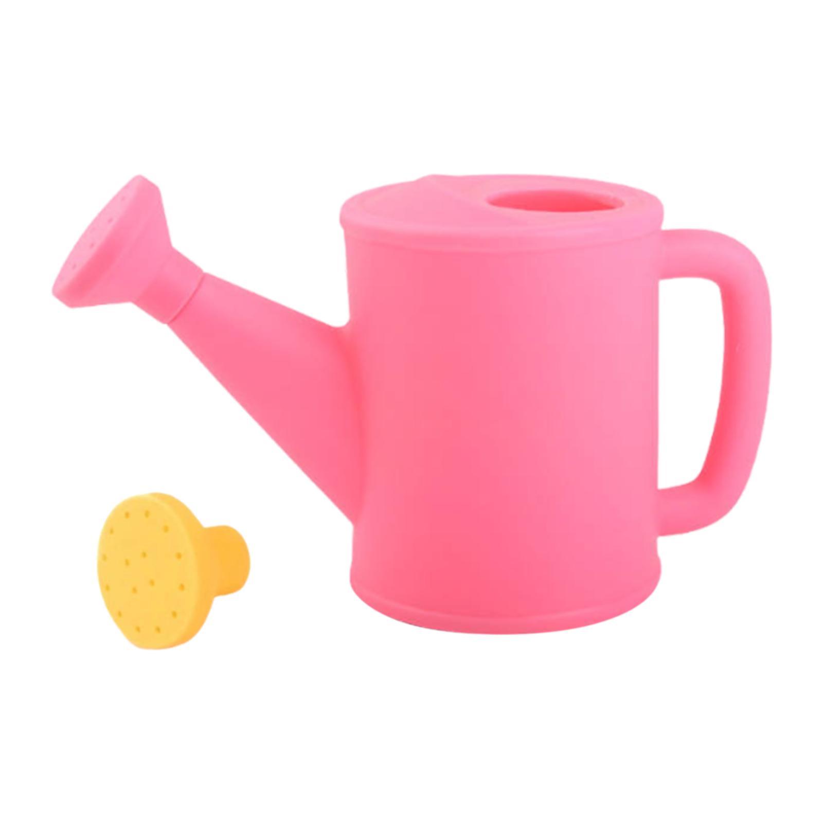 

Small Watering Can Comfortable Handle with Sprinkler Head Household Lightweight розовый