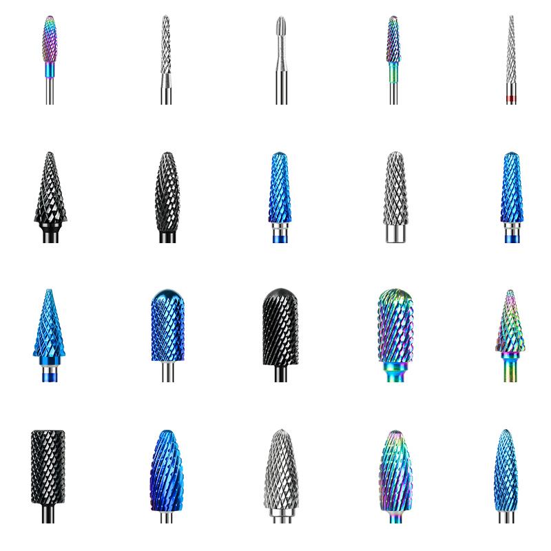 Ceramic Carbide Nail Drill Bits Rotate Electric Ceramic Milling Cutter For Manicure Pedicure Tools