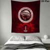 Olympiacos poster Wall Hanging Printed Fabric Blanket Decorative Tapestries for Bedroom Living Room Home Decor