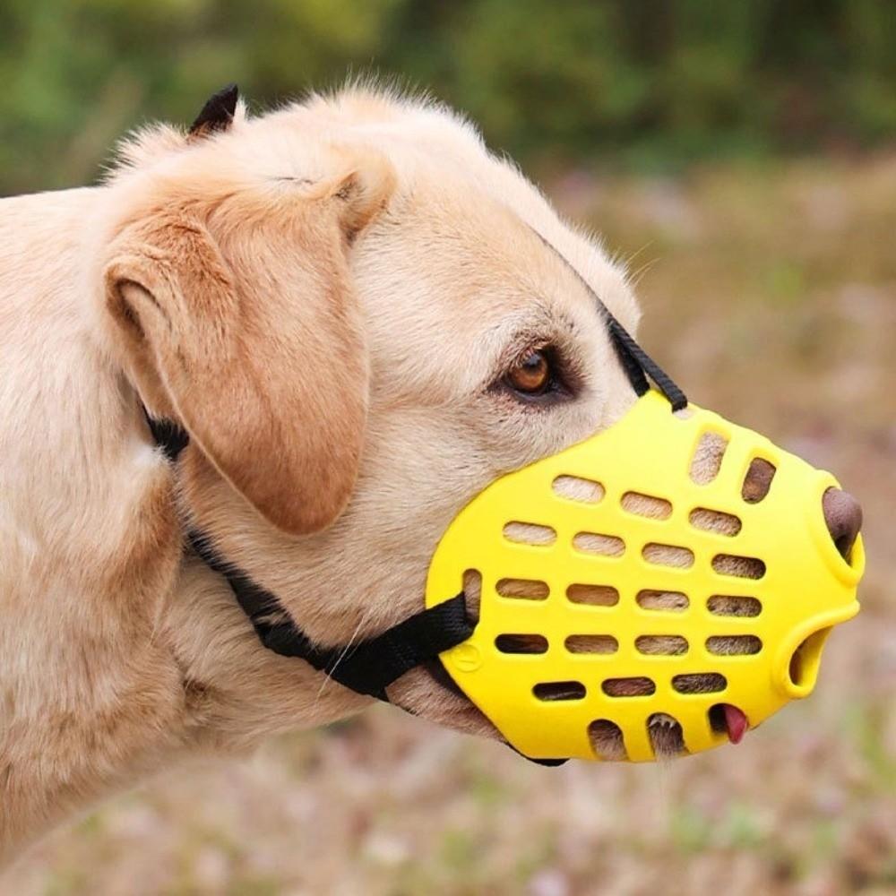 Breathable Pet Muzzle Adjustable Dog Mouth Guard Practical Dog Stop Barking Mask Vet Visit