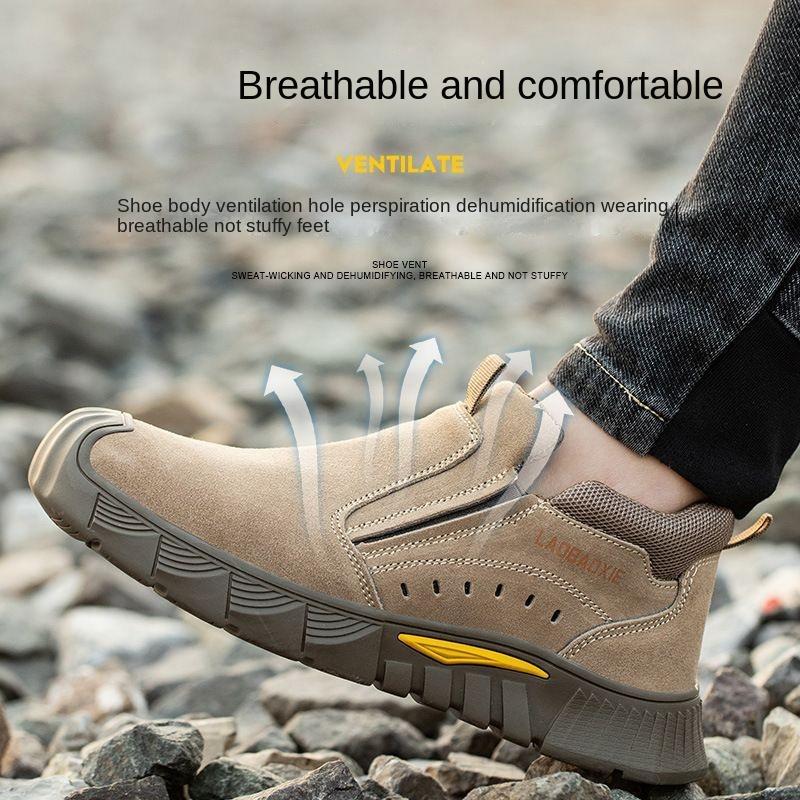 Labor Insurance Shoes Rubber Men's Construction Site Work Warehouse Anti-smashing and Anti-piercing