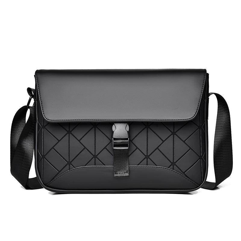 Rhombus Crossbody Fashion Men's Bag Small Square Bag New Street Trend Shoulder Bag