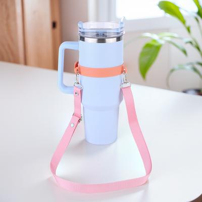 Water Bottle Handle with Adjustable Shoulder Strap Water Bottle Carrier Portable Water Bottle Sling for Stanley 30oz/40oz Cup