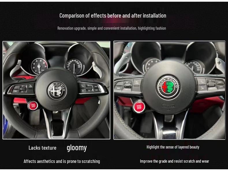 Alfa Romeo Giulia & Stelvio Carbon Fiber Front/Rear Logos