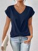 Women Short Sleeve T Shirt Casual Crew Neck Loose Fit Lightweight Breathable Basic Top Summer Everyday Tee