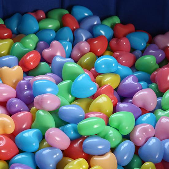 100Pcs Ball Pit Balls Thickened Tasteless Odor-free Smooth Surface Stimulate Imagination Exercise Creativity PE Loving Shape Pit Balls Kindergarten