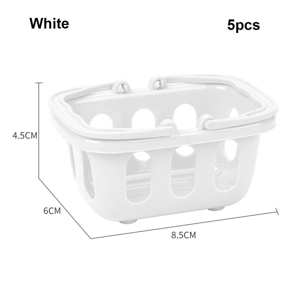 5pcs Multicolors Basket Toys Mini Shopping Hand Basket Model Doll House