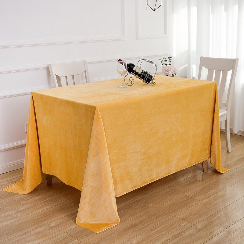High-End Conference Tablecloth Office Rectangular Tablecloth Dark Green Dutch Flannel Event Sign-In Table Cover Velvet Table Cover