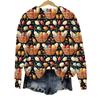 Women's Fashion Easter Printed Long Sleeve Loose Round Neck Sweatshirt Top