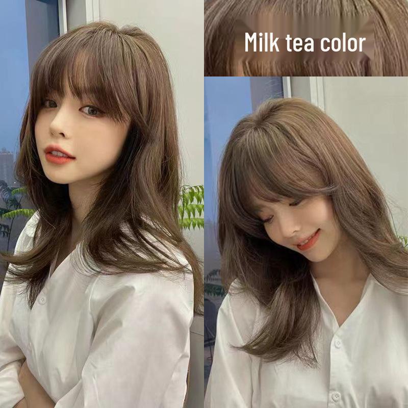 

Mingying Shinazi Безаміачна фарба для волосся - Лісовий горіх Сіро-коричневий з ароматом, Зафарбовує сивину, Включає повний набір інструментів Milky Tea