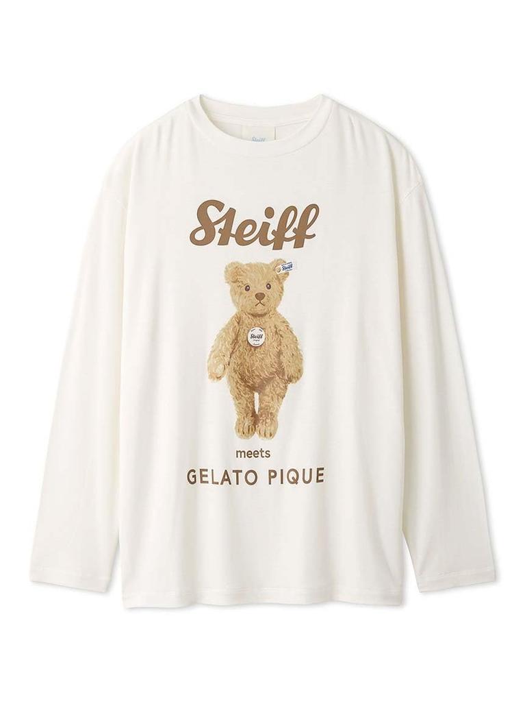 Gelato Pique Steiff James Long PWCT245237 CRM Free Size One-Point T-Shirt