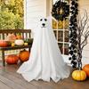 Lumière de décoration de chien fantôme de 2,3 pieds avec télécommande Halloween Fantôme Décor Mignon Effrayant Autoportant Accessoire de Fête d'Halloween