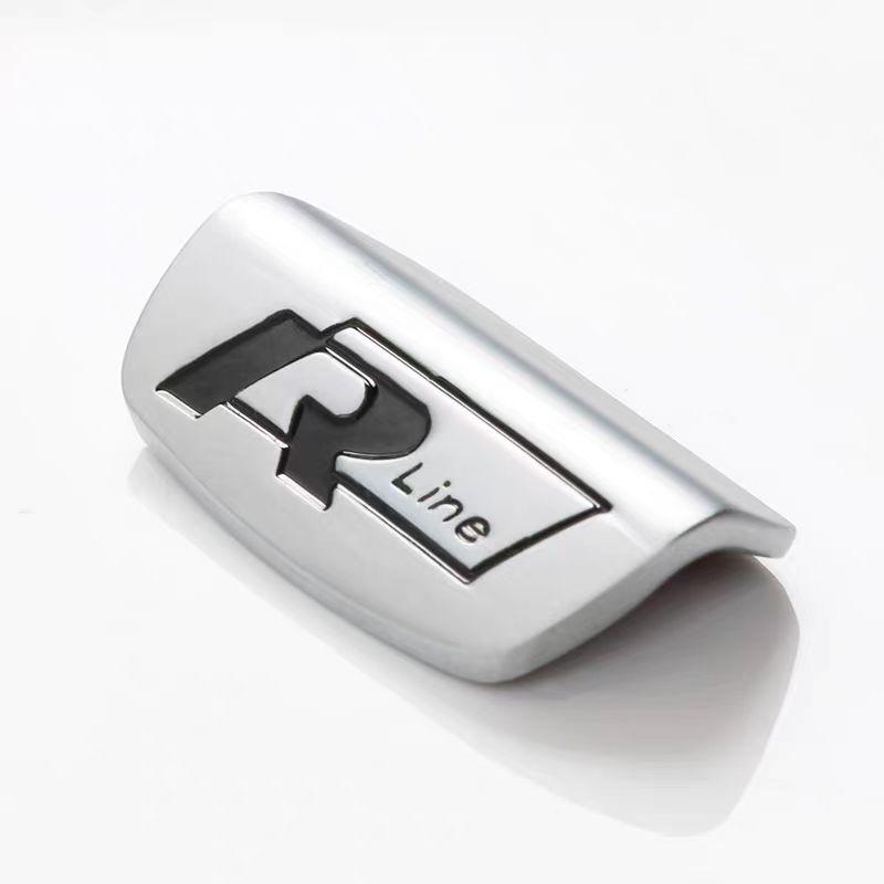 Car Steering Wheel Accessories Metal Stickers For VW GTI Polo Golf MK7 Passat B8 Scirocco Tiguan Jetta T-ROC Touareg Touran GTS zl2